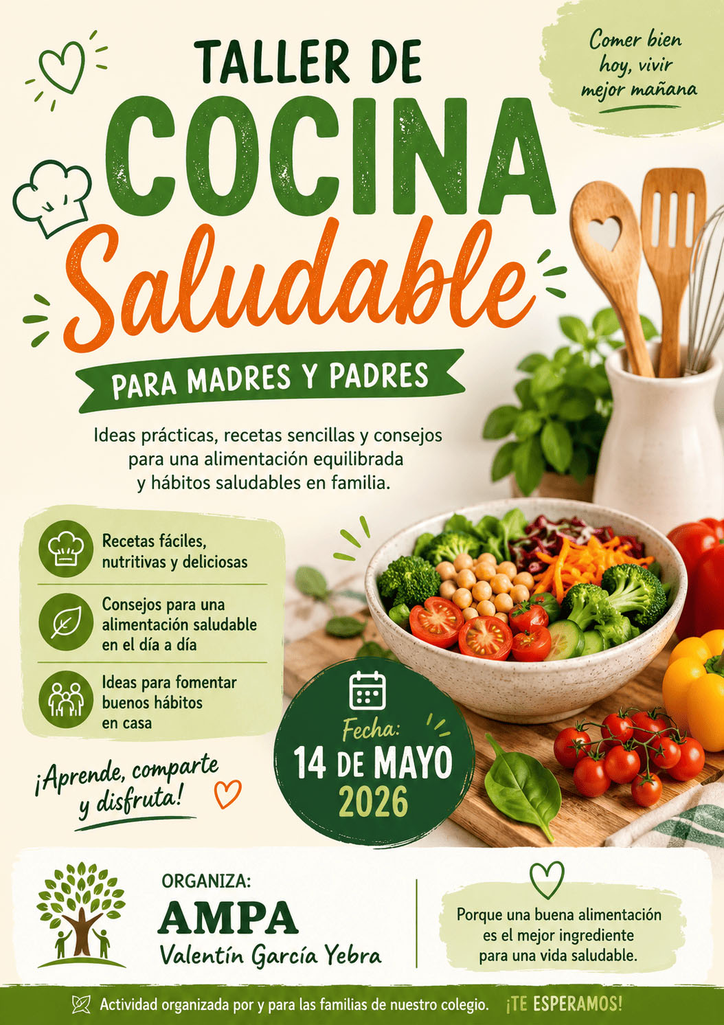 Foto de Taller de Cocina Saludable para Madres y Padres